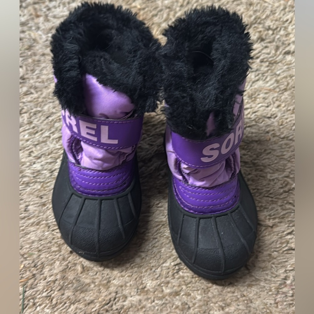 Purple Sorel Snow Boots